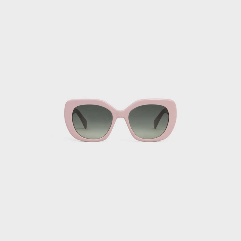 Celine Triomphe 06 in Acetate Sunglasses Pastel Pink | CL-592385