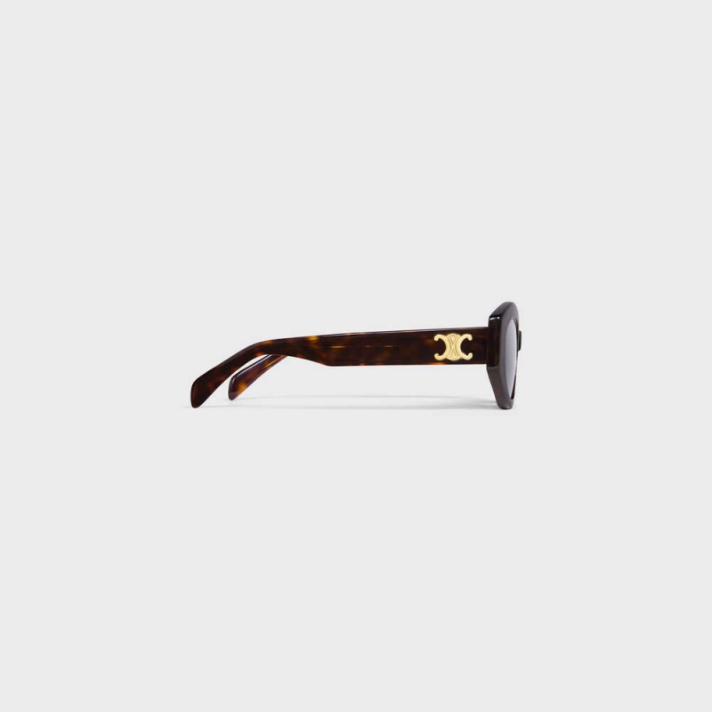 Celine Triomphe 08 in Acetate Sunglasses Red Havana | CL-592408