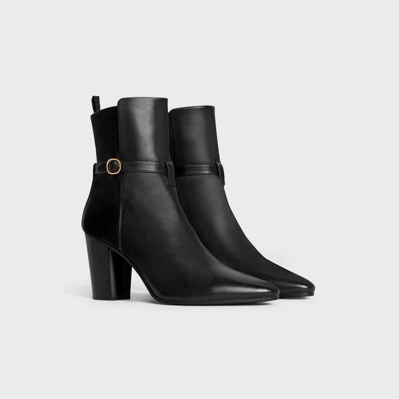 Celine WILTERN JODHPUR in CALFSKIN Boots Black | CL-591870