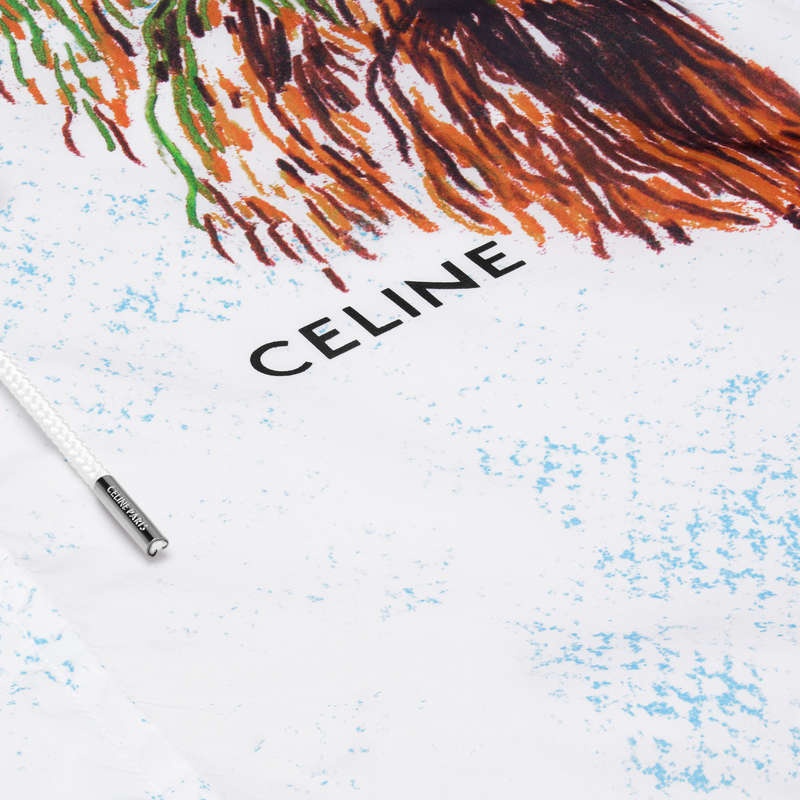 Celine ave 57 sky windbreaker in nylon Blousons OFF WHITE / MULTICOLOR | CL-591955