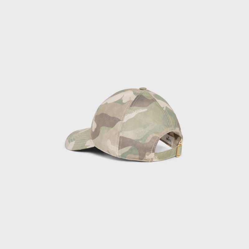 Celine baseball in camouflage cotton Cap Camo Clair | CL-592360