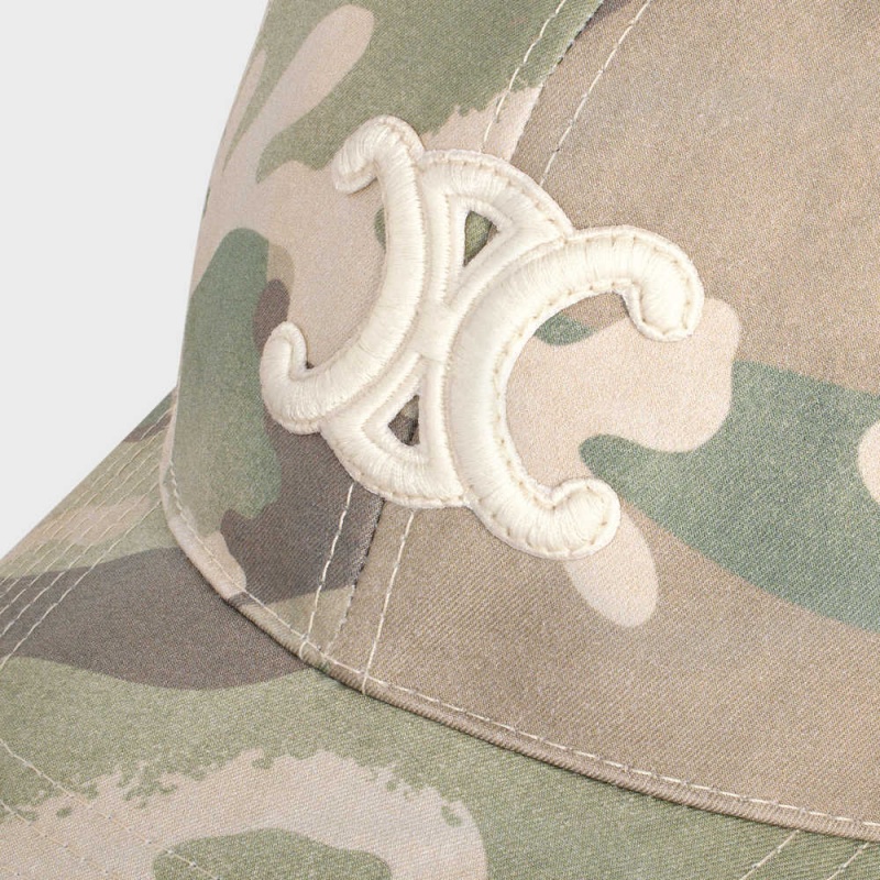 Celine baseball in camouflage cotton Cap Camo Clair | CL-592360