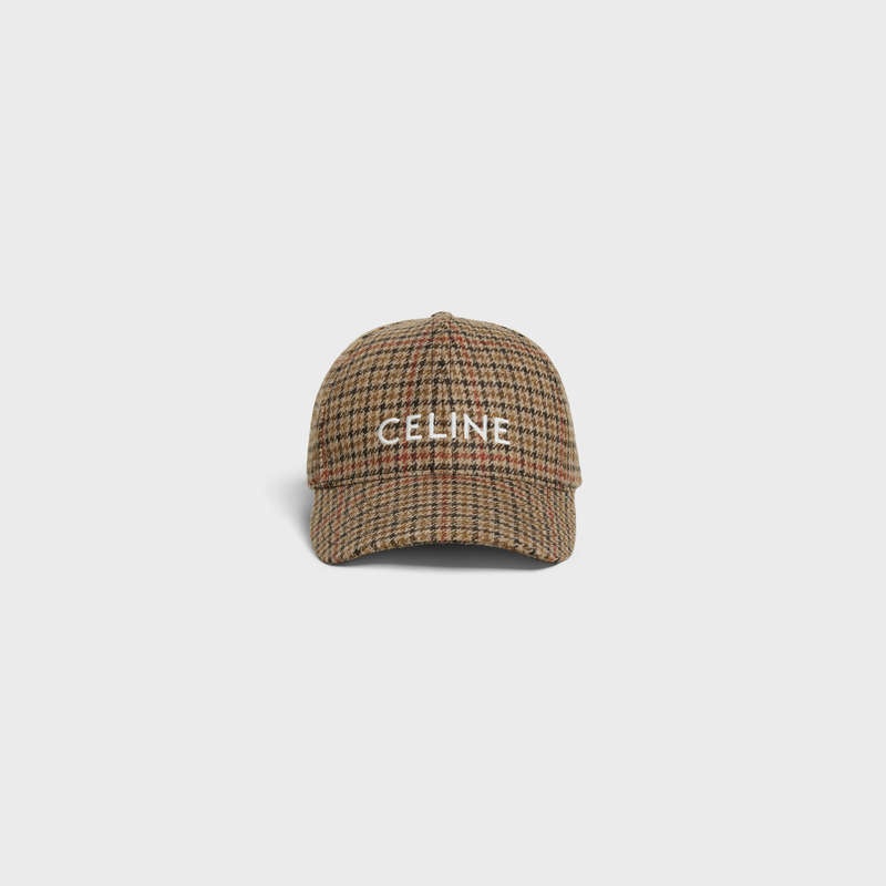 Celine baseball in wool Cap Camel / Brick | CL-591692