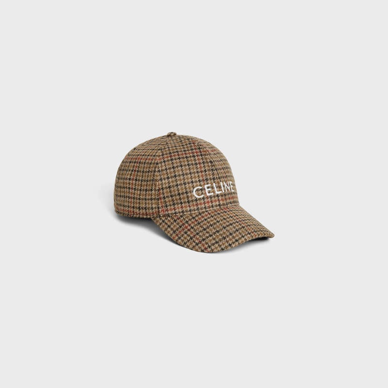 Celine baseball in wool Cap Camel / Brick | CL-591692