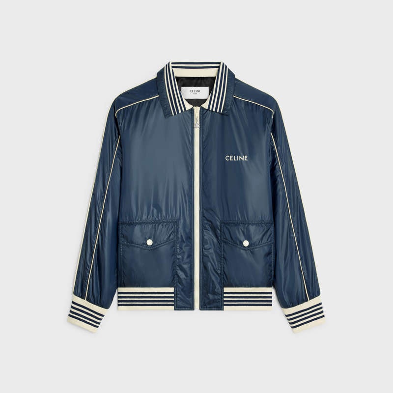 Celine blouson in lightweight nylon Blousons Navy | CL-591960