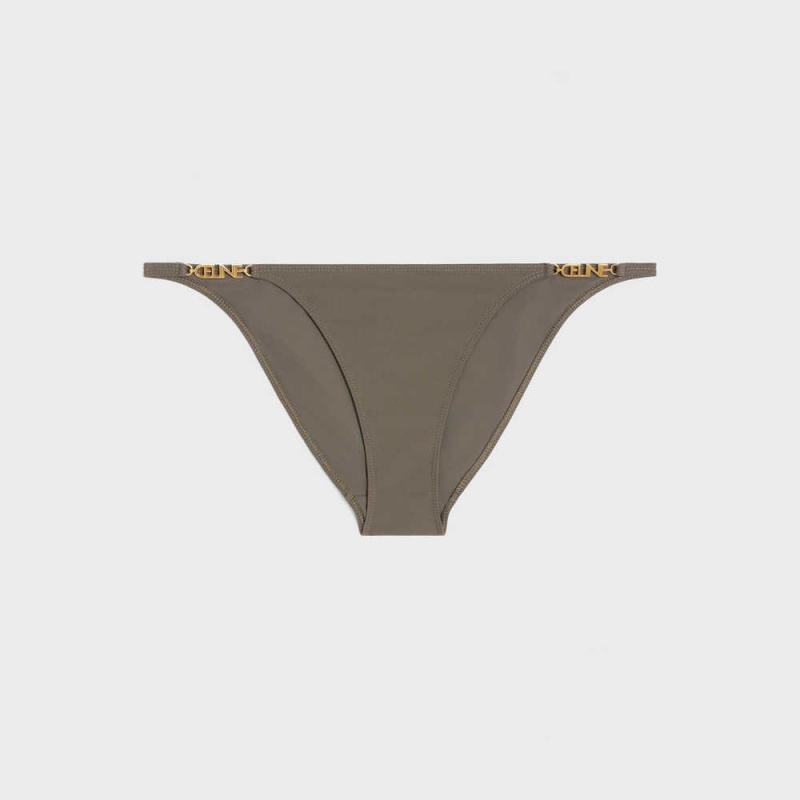 Celine bottom in matte jersey Swimwear Olive | CL-592768