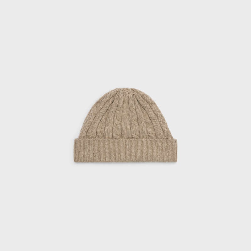 Celine cable-knit triomphe in cashmere Cap Light taupe | CL-591720