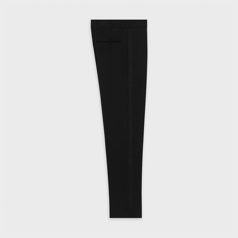 Celine classic in grain de poudre Trousers ULTRA BLACK | CL-592022