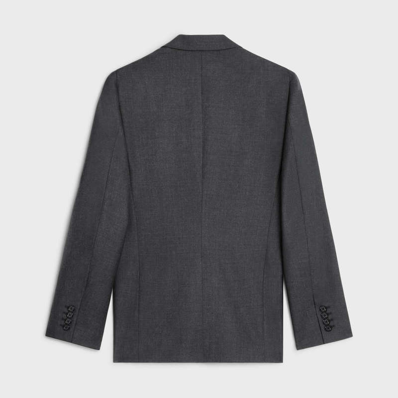 Celine classic in lightweight wool Jackets Anthracite | CL-591984