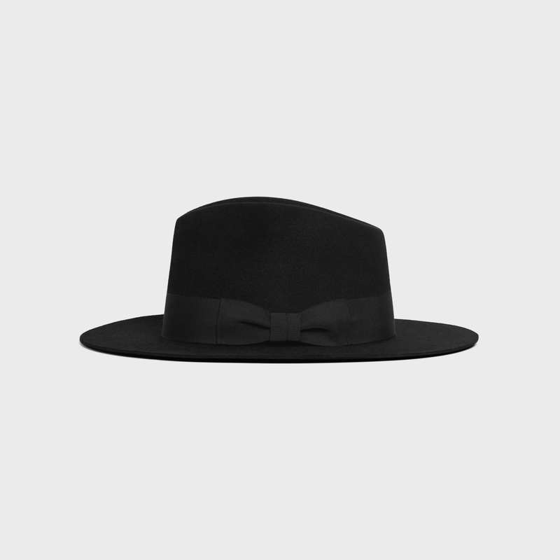 Celine fedora in felt Hat Black | CL-591722