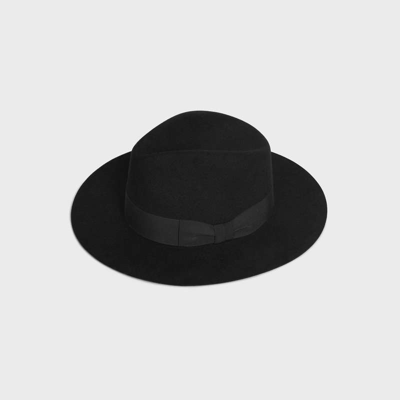 Celine fedora in felt Hat Black | CL-591722