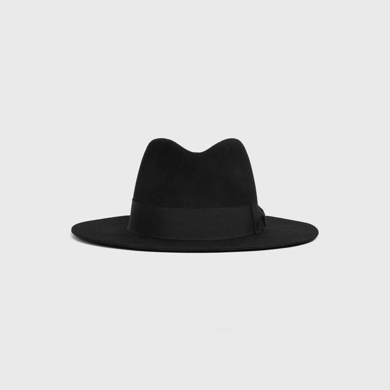 Celine fedora in felt Hat Black | CL-591722