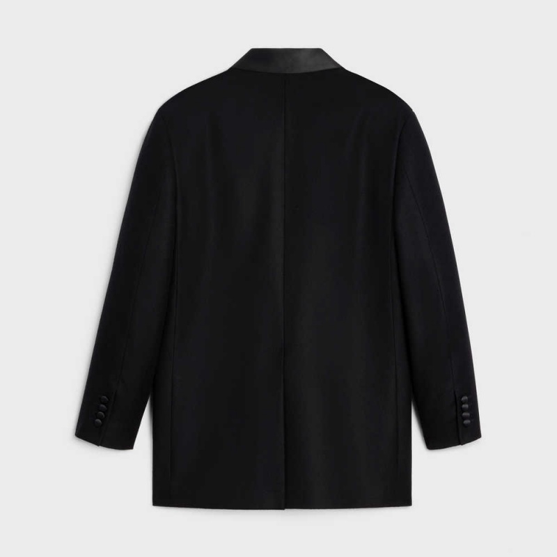 Celine garçon tux in cashmere flannel Jackets Black | CL-592668