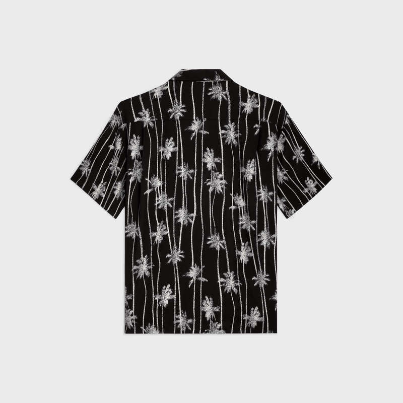 Celine hawaiian in printed viscose Shirts NOIR/CRAIE | CL-592142