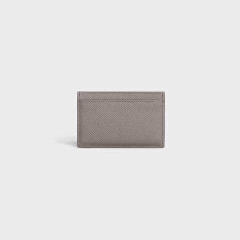 Celine in Grained calfskin Card Holders Pebble | CL-591802