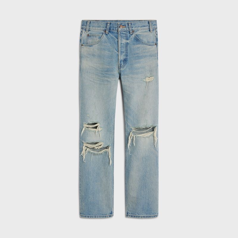 Celine kurt jeans in destroyed westside wash denim Pants WESTSIDE WASH DESTROYED | CL-592051