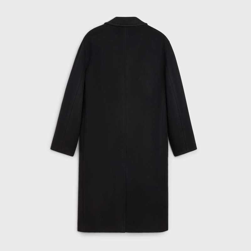 Celine mac in double face cashmere wool Coats Black | CL-591976