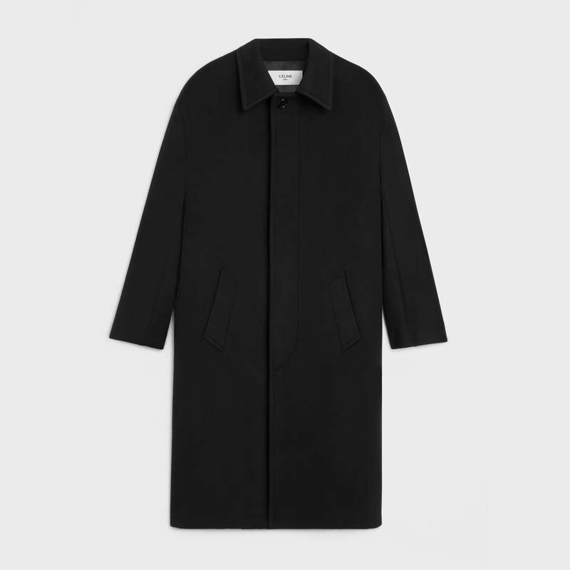 Celine mac in double face cashmere wool Coats Black | CL-591976