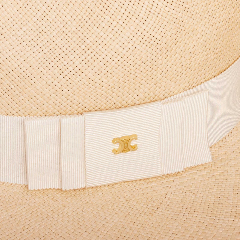 Celine pANAMA in straw Hat Natural / Light Beige | CL-592346