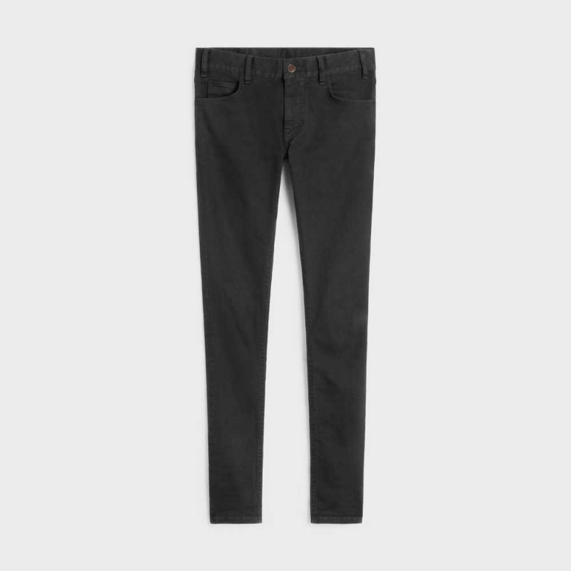 Celine skinny jeans in pure black stone wash denim Pants PURE BLACK STONE | CL-592729