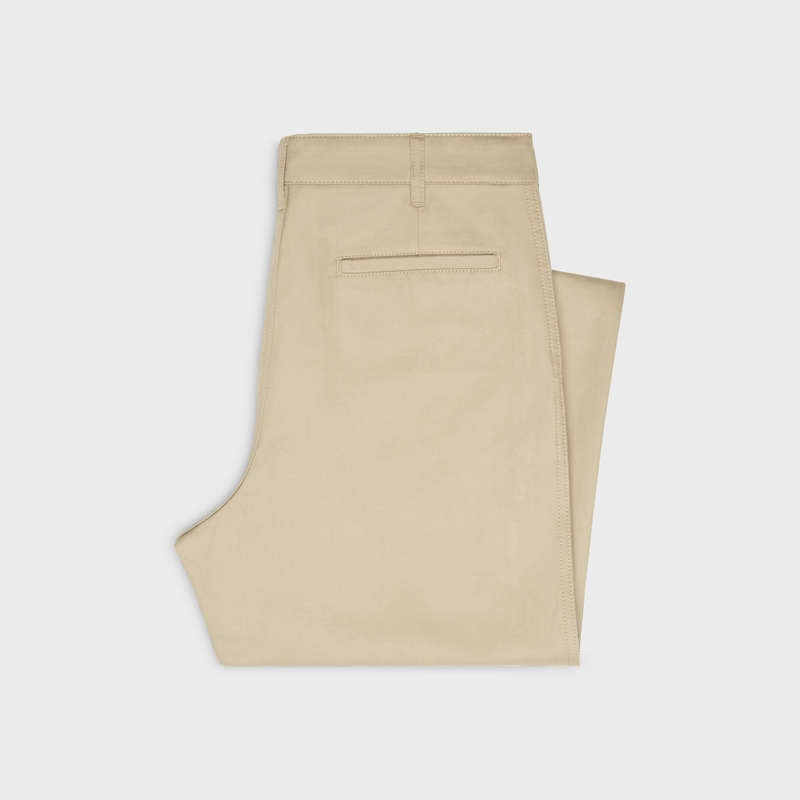 Celine straight chinos in cotton twill Pants Raw Wash | CL-592064