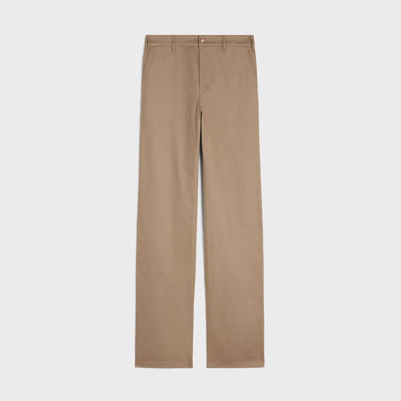 Celine straight chinos in twill Pants Raw Wash | CL-592063