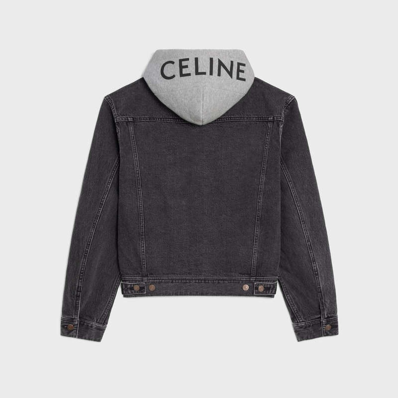 Celine trucker in charcoal wash denim Blousons Charcoal Wash | CL-591963