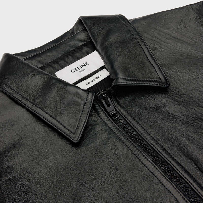 Celine wiltern blouson in soft Leather Black | CL-591915